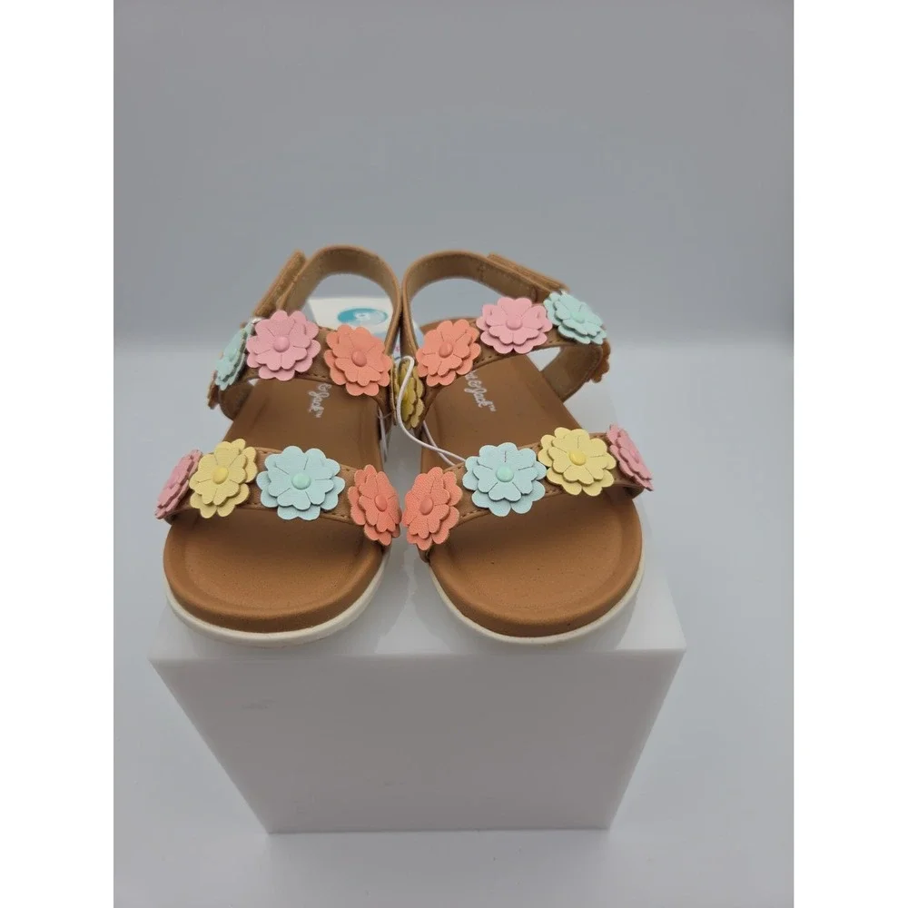 toddler sandals cat & jack size 7, floral